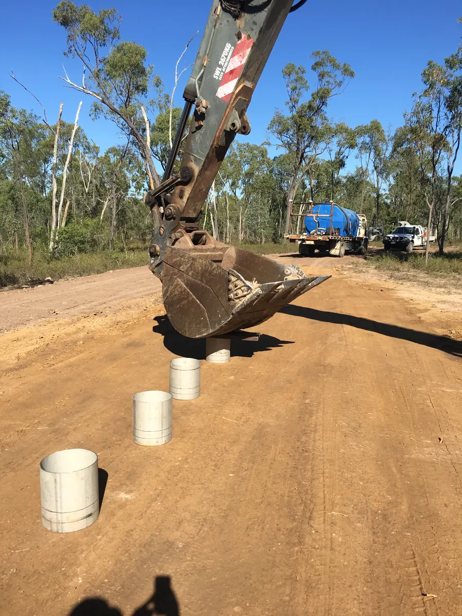 Soil permeability testing equipment in the field